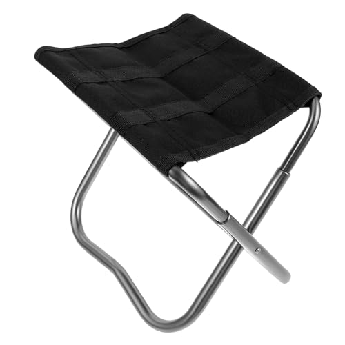 GLEAVI Faltbarer Campingstuhl Leichter Und Tragbarer Klapphocker Für Outdoor-aktivitäten Stabiler Sitz Für Angeln Picknick Und Reisen Geeignet Für Erwachsene Und Kindersilber von GLEAVI