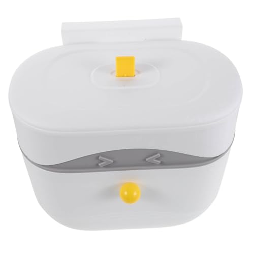 GLEAVI Kleiner Mülleimer mit Deckel Hängender Abfalleimer für Küchenschrank Geruchsisolierend Platzsparend Vielseitig Einsetzbar als Küchen Badabfallbehälter Einfache Montage von GLEAVI