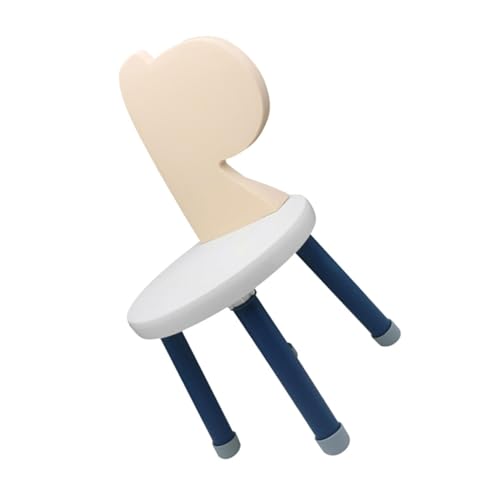 GLEAVI Kleinkindstuhl aus Dickem Kunststoff mit Rückenlehne Rutschfester für Kindergarten Vielseitiger Essstuhl für Zuhause und Draußen Zartem von GLEAVI