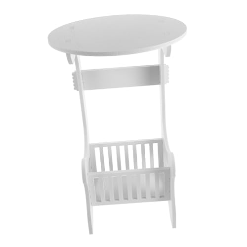GLEAVI Runder Beistelltisch Klein Für Wohnzimmer Schlafzimmer Als Couchtisch Nachttisch Minimalistisches Design Für Kleine Räume von GLEAVI