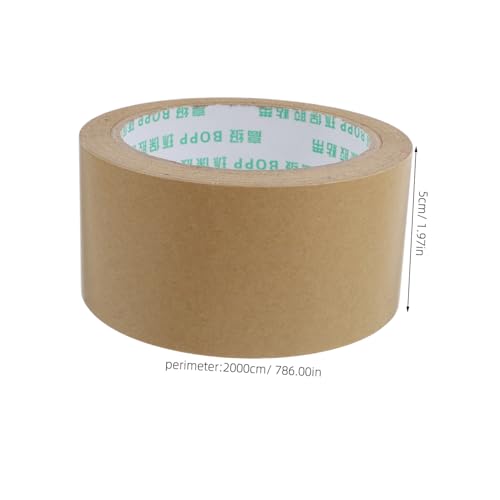 GLEAVI Kraftpapier Klebeband Wasserfrei Stark Haftend Braunes Packband für Versand Verpackung und Bilderrahmen Vielseitig Reißfest und Umweltfreundlich von GLEAVI