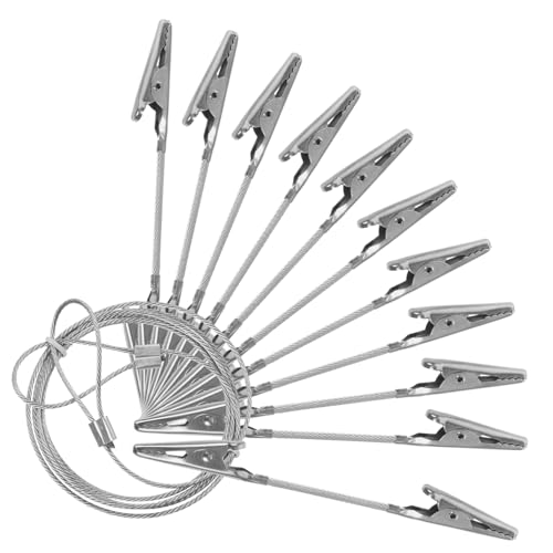 GLEAVI Krokodilklemmen Mit Doppelten Enden Für Fotos Und Memos DIY-metallclips Aus Hochwertigem Material Zum Basteln Klemmen Für Bilder Und Karten Mit Hänge Draht Praktische Fotohalter GLEAVI Krokodilklemmen Mit Doppelten Enden Für Fotos Und Memos DIY-metallclips Aus Hochwertigem Material Zum Basteln Klemmen Für Bilder Und Karten Mit Hänge Draht Praktische Fotohalter von GLEAVI