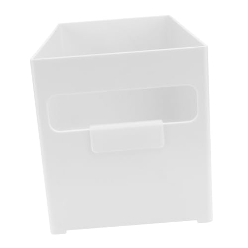 GLEAVI Küchen aufbewahrungsbox Weiß Stapelbar aus Strapazierfähigem mit Praktischem Griff Multifunktionaler Organizer für Haushalt Büro und Badezimmer Großer Desktop von GLEAVI