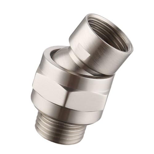 GLEAVI Kupfer Duschkopf Anschluss mit Schwenkfunktion Split Mouth Adapter für Brausekopf Langlebiges Badezimmer Zubehör Einfache Montage Kompatibel mit Standard Duschschläuchen GLEAVI Kupfer Duschkopf Anschluss mit Schwenkfunktion Split Mouth Adapter für Brausekopf Langlebiges Badezimmer Zubehör Einfache Montage Kompatibel mit Standard Duschschläuchen von GLEAVI