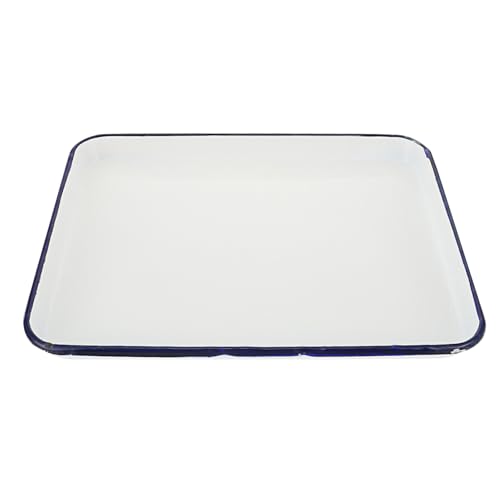 GLEAVI Labortablett Aus Emaille Metzgertablett Aufbewahrungsplatte Für Medizinische Instrumente Bauernhaus-Serviertablett Quadratische Platte Für Laborinstrumente Und -Geräte GLEAVI Labortablett Aus Emaille Metzgertablett Aufbewahrungsplatte Für Medizinische Instrumente Bauernhaus-Serviertablett Quadratische Platte Für Laborinstrumente Und -Geräte von GLEAVI