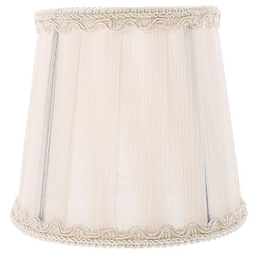 GLEAVI Lampenschirm aus Baumwollstoff Einfacher Stil Ersatz für Tisch und Pendelleuchten Cremeweiß für Wohnzimmer Schlafzimmer Hotel Stabiles Design Warme Atmosphäre GLEAVI Lampenschirm aus Baumwollstoff Einfacher Stil Ersatz für Tisch und Pendelleuchten Cremeweiß für Wohnzimmer Schlafzimmer Hotel Stabiles Design Warme Atmosphäre von GLEAVI
