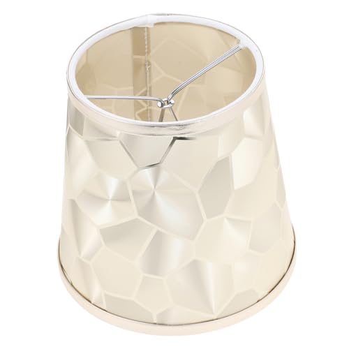 GLEAVI Lampenschirm aus Stoff für Decken und Tischlampen Geometrisch Goldfarben Verschleißfest Weiches Licht Dekorativ für Schlafzimmer Wohnzimmer Installieren Modernes Design von GLEAVI