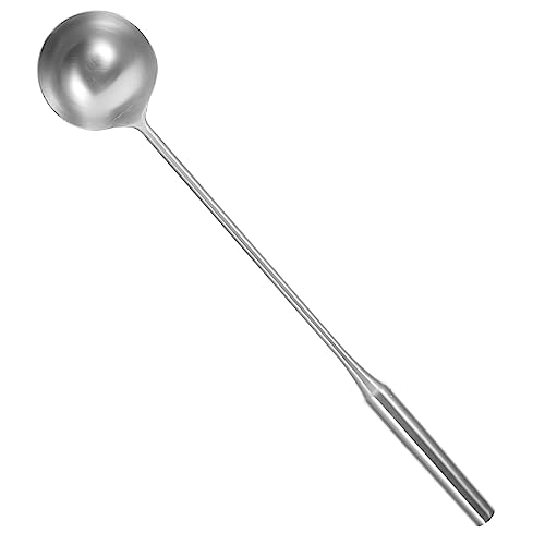 GLEAVI Langer Suppenlöffel mit Griff Rostfrei Hitzebeständig für Küche Restaurant und Kantine zum Schöpfen von Wasser und Suppe GLEAVI Langer Suppenlöffel mit Griff Rostfrei Hitzebeständig für Küche Restaurant und Kantine zum Schöpfen von Wasser und Suppe von GLEAVI