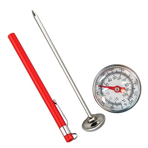 GLEAVI Lebensmittelthermometer für Kaffee und Milch Präzises Küchenthermometer mit Abdeckung für Grill Bbq und Tägliche Verwendung der Küche GLEAVI Lebensmittelthermometer für Kaffee und Milch Präzises Küchenthermometer mit Abdeckung für Grill Bbq und Tägliche Verwendung der Küche von GLEAVI