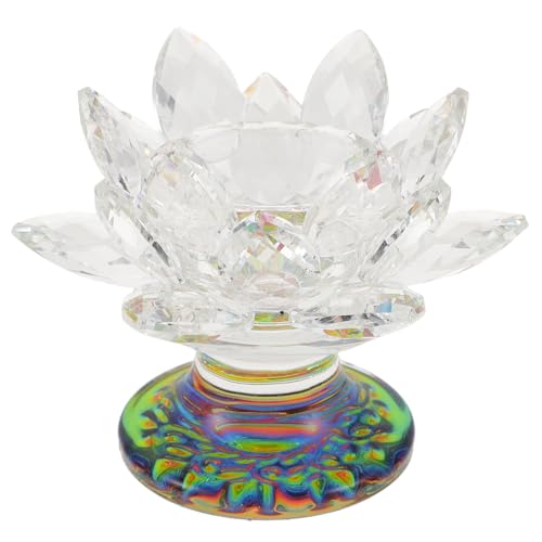 GLEAVI Lotusformiger Kristall Kerzenhalter für Teelichter Eleganter Buddhistischer Kerzenständer für Zuhause Büro und Feierliche Anlässe Robustes Design für Stilvolle Dekoration GLEAVI Lotusformiger Kristall Kerzenhalter für Teelichter Eleganter Buddhistischer Kerzenständer für Zuhause Büro und Feierliche Anlässe Robustes Design für Stilvolle Dekoration von GLEAVI