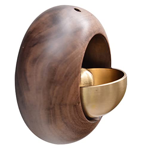 GLEAVI Magnetische Türklingel für Ladenbesitzer Dekorative Glocke Selbstklebend Runde Form aus Walnussholz zu Installieren für Eingang und Kühlschrank GLEAVI Magnetische Türklingel für Ladenbesitzer Dekorative Glocke Selbstklebend Runde Form aus Walnussholz zu Installieren für Eingang und Kühlschrank von GLEAVI