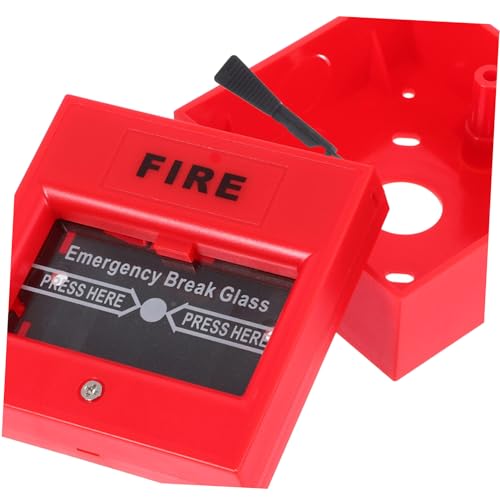 GLEAVI Manueller Rücksetzbarer Alarmknopf Feuerwehr notrufschalter für Traditionelle Alarmsysteme Zuverlässige Benutzerfreundlich Schnelle Aktivierung bei Notfällen von GLEAVI