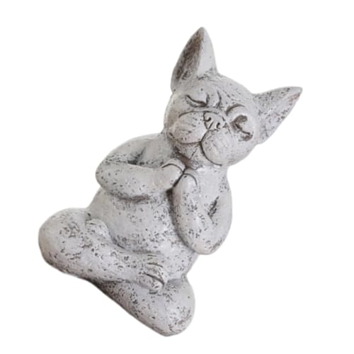 GLEAVI Meditationshund Statue aus Resin Dekorative Gartenfigur für Hundeliebhaber Witzige Gartendeko für Partys und Feste Langlebige Innendekoration für Wohnräume und GLEAVI Meditationshund Statue aus Resin Dekorative Gartenfigur für Hundeliebhaber Witzige Gartendeko für Partys und Feste Langlebige Innendekoration für Wohnräume und von GLEAVI