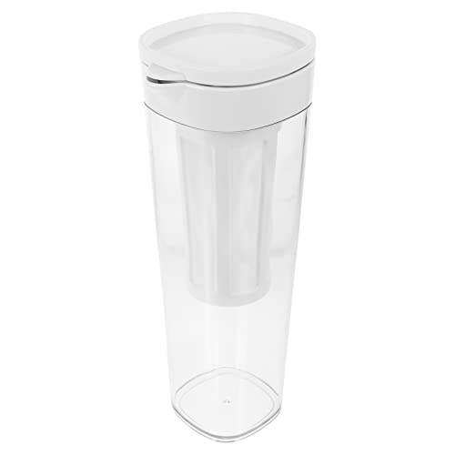 GLEAVI Mehrzweckwasserkrug mit Filter Eleganter Weißer Wasserkrug für Hause zu Reinigen für Täglichen Gebrauch und Gästeunterhaltung Langlebiges von GLEAVI