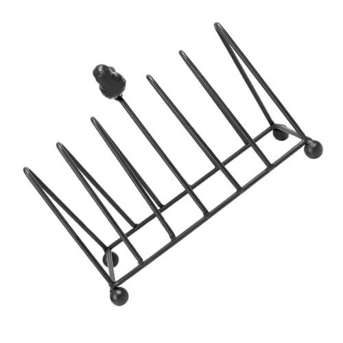 GLEAVI Metall Bücherregal für Schallplatten und Bücher Vielseitiger Tischorganizer mit Dreieckigem Design für Wohnzimmer und Schlafzimmer Dekorativer Zeitungsständer und Buchhalter von GLEAVI