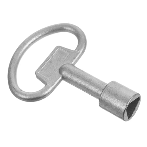 GLEAVI Metall Dreieck Steckschlüssel Edelstahl Dreieck Schlüssel Radiator Schrank Sicherheitsschloss Robust Langlebig für Abfallbehälter Sicherung von GLEAVI