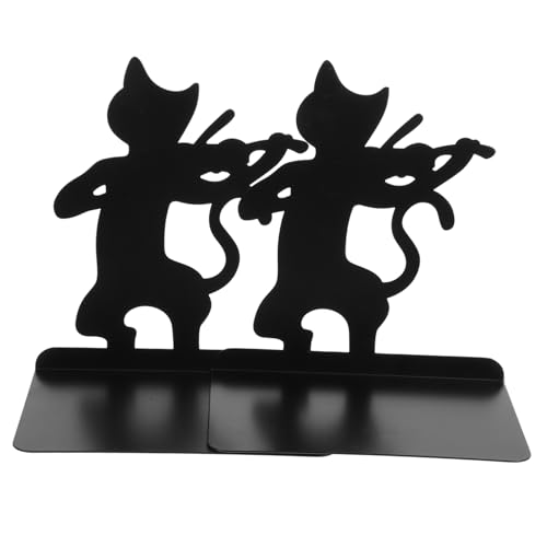 GLEAVI Metallische Katzen Buchstützen rutschfeste Buchstopper im Kreativen Design für Zuhause und Büro Dekorative Buchstützen für Bücherregale Niedliche Katzenform für Katzenliebhaber GLEAVI Metallische Katzen Buchstützen rutschfeste Buchstopper im Kreativen Design für Zuhause und Büro Dekorative Buchstützen für Bücherregale Niedliche Katzenform für Katzenliebhaber von GLEAVI