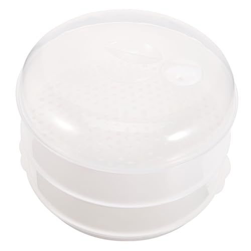 GLEAVI Mikrowellen Dampfgarer mit Deckel Lagig Lebensmittelbox für Gedämpfte Speisen für Dim Sum Reiskuchen und Einfach zu Reinigen Sicher Zuverlässig von GLEAVI