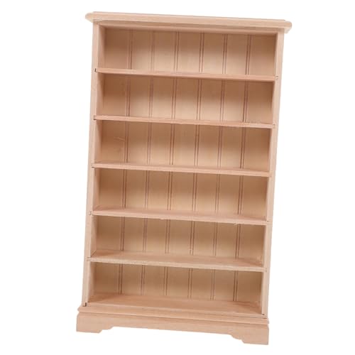 GLEAVI Mini Bücherregal Holz Modell für Puppenhaus Dekoratives Stöckiges Regal Vielfältige Verwendungsmöglichkeiten für DIY und Miniaturszenen Hochwertige Holzstruktur Bruchsicher GLEAVI Mini Bücherregal Holz Modell für Puppenhaus Dekoratives Stöckiges Regal Vielfältige Verwendungsmöglichkeiten für DIY und Miniaturszenen Hochwertige Holzstruktur Bruchsicher von GLEAVI