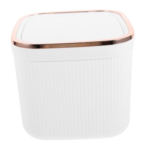 GLEAVI Mini Tischabfalleimer mit Deckel Kompakter Eleganter Mülleimer für Büro Schlafzimmer und Badezimmer für Kleine Räume Vielseitige Aufbewahrungslösung für Büromaterial und Kosmetik GLEAVI Mini Tischabfalleimer mit Deckel Kompakter Eleganter Mülleimer für Büro Schlafzimmer und Badezimmer für Kleine Räume Vielseitige Aufbewahrungslösung für Büromaterial und Kosmetik von GLEAVI