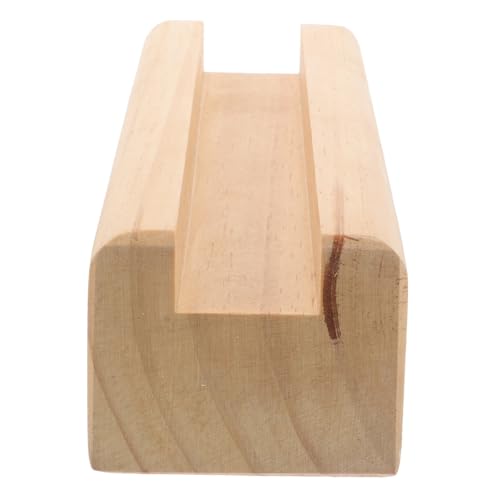 GLEAVI Moderner Standspiegel Holzsockel Vollflächiger Spiegelhalter rutschfeste Stabile Bodenspiegelhalterung mit Schutzkissen Geeignet für Verschiedene Spiegel und Rahmenmaße von GLEAVI