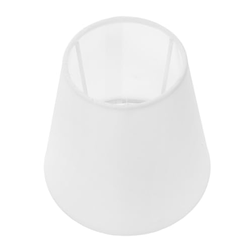 GLEAVI Moderner Weißer Stoff-lampenschirm Aufstecklampenschirm für Tischlampen Kleiner Eleganter Lampenschirm aus Stoff für Schlafzimmer Wohnzimmer und Vielseitige Beleuchtung von GLEAVI