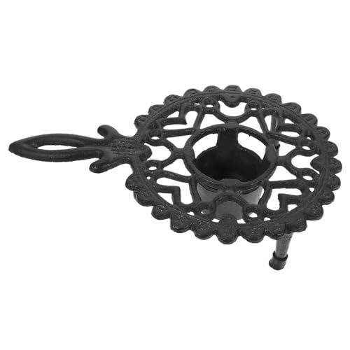 GLEAVI Multifunktionaler Vintage Gusseisen Teekannenwärmer mit Teelichthalter Metall Stövchen für Teeheizung und Warmhaltung Kompakt und Robust für Zuhause und Teefreunde von GLEAVI