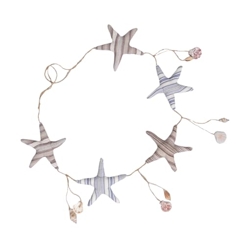 GLEAVI Nautische Meeresstern Girlande Leichte Küsten Wanddeko für Kinderzimmer Vielseitiges Küsten-Banner für Meeres-themenparty und Schlafzimmergestaltung von GLEAVI