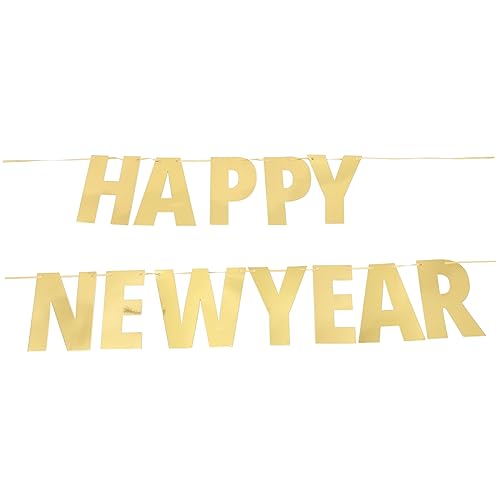 GLEAVI Neujahrsbanner Glänzendes Happy Year Banners für Silvester Party Dekoration Einfache Anwendung aus Sicherem Papiermaterial für Feiern und Fotos GLEAVI Neujahrsbanner Glänzendes Happy Year Banners für Silvester Party Dekoration Einfache Anwendung aus Sicherem Papiermaterial für Feiern und Fotos von GLEAVI