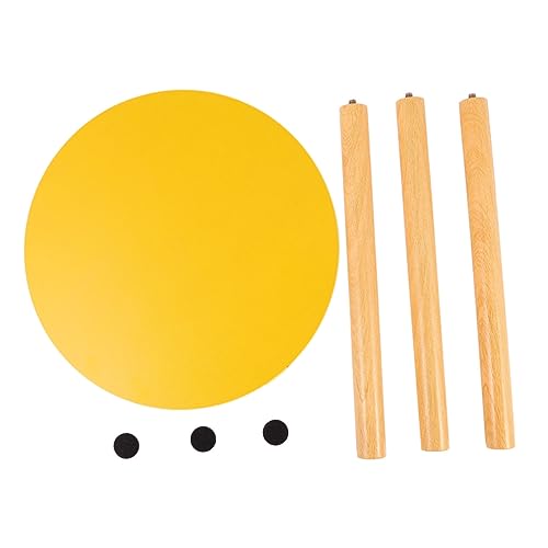 GLEAVI Nordischer Runder Couchtisch Modernem Minimalistischen Design Stabiler Holztisch für Wohnzimmer Schlafzimmer und Büro und Gelb GLEAVI Nordischer Runder Couchtisch Modernem Minimalistischen Design Stabiler Holztisch für Wohnzimmer Schlafzimmer und Büro und Gelb von GLEAVI