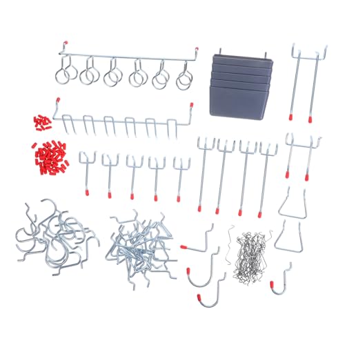 GLEAVI Pegboard Haken Metall Schwerlast Wandhaken für Garage Werkstatt Werkzeuge mit Kunststoff Aufbewahrungsbox Verstellbar Einfache Montage für Keller und Bastelraum GLEAVI Pegboard Haken Metall Schwerlast Wandhaken für Garage Werkstatt Werkzeuge mit Kunststoff Aufbewahrungsbox Verstellbar Einfache Montage für Keller und Bastelraum von GLEAVI