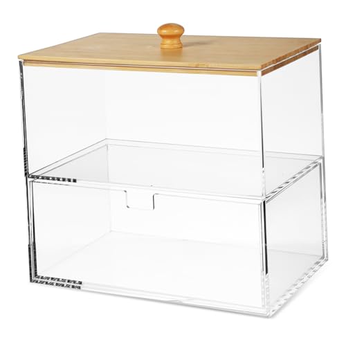 GLEAVI Perlenspenderbox Organisation Trockner Wäscheaufbewahrungsbehälter Klarer Organizer Wäscheperlenbehälter Acryl von GLEAVI