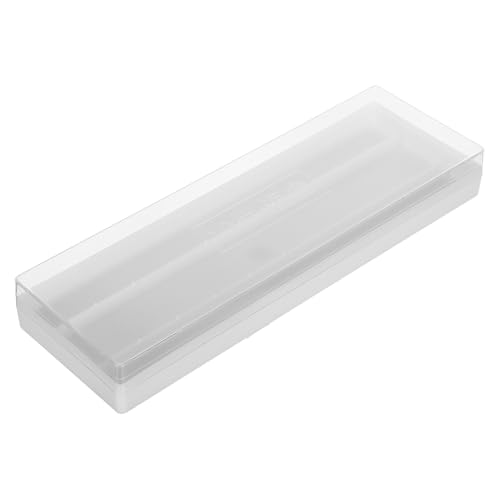 GLEAVI Rechteckige Objektträgerbox aus Kunststoff für Mikroskope, für 10 Objektträger – Aufbewahrungsbox aus durchsichtigem Glas für Laborexperimente, 29,7 x 9,9 x 4 cm von GLEAVI