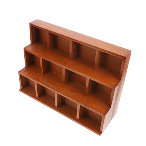 GLEAVI Kosmetikbehälter Vintage Desktop Organizer Aufbewahrungskoffer Aus Holz Robuster Und Dekorativer Wandbehang von GLEAVI