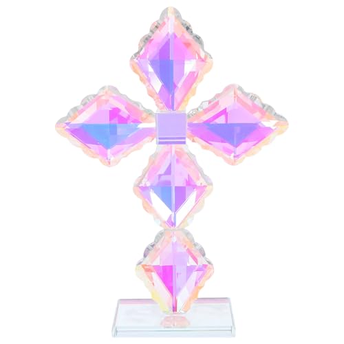 GLEAVI Religiöses Kristallkreuz mit Standfuß – Christliche Dekoration für Tisch zu Weihnachten und Ostern GLEAVI Religiöses Kristallkreuz mit Standfuß – Christliche Dekoration für Tisch zu Weihnachten und Ostern von GLEAVI