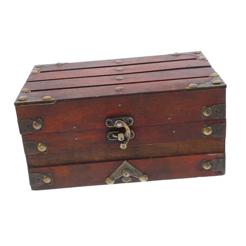 GLEAVI Retro Holzkiste mit Schloss Vintage Schmuckaufbewahrung Dekorative Schatztruhe für Ringe Ohrringe und Kleine Accessoires für Kreative Projekte und Aufbewahrung GLEAVI Retro Holzkiste mit Schloss Vintage Schmuckaufbewahrung Dekorative Schatztruhe für Ringe Ohrringe und Kleine Accessoires für Kreative Projekte und Aufbewahrung von GLEAVI