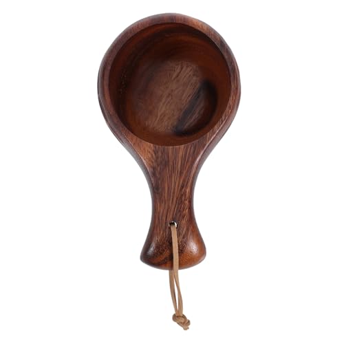 GLEAVI Retro Wasserschöpfkelle Aus Holz Großer Holzlöffel Reisschaufel Reislöffel Küchenutensilien Aus Holz Schöpfkellen Zum Kochen Holzlöffel Schöpflöffel Wok Schöpfkelle von GLEAVI