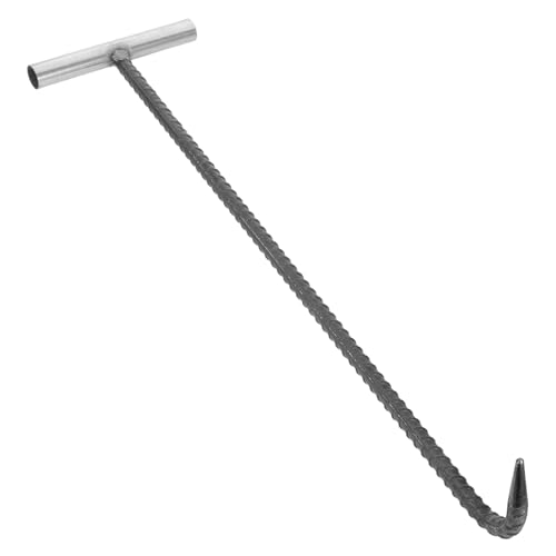 GLEAVI Robuster Schachthaken aus Dickem Gewindegängigem Stahl Langlebiger Kanaldeckelheber mit Verbessertem Griff für Müheloses Anheben Schwerer Abdeckungen Korrosionsbeständig und GLEAVI Robuster Schachthaken aus Dickem Gewindegängigem Stahl Langlebiger Kanaldeckelheber mit Verbessertem Griff für Müheloses Anheben Schwerer Abdeckungen Korrosionsbeständig und von GLEAVI