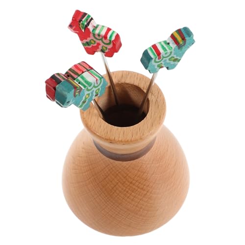 GLEAVI Rote Holz Obstgabeln mit Metallspitze Chinesisches Cartoon Pferde Design Holzhalter Vielseitige Cocktailspieße für Dessert Obst und Getränke bei Familienfeiern GLEAVI Rote Holz Obstgabeln mit Metallspitze Chinesisches Cartoon Pferde Design Holzhalter Vielseitige Cocktailspieße für Dessert Obst und Getränke bei Familienfeiern von GLEAVI