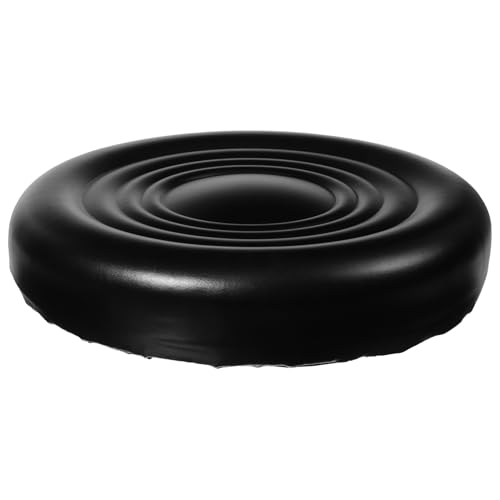 GLEAVI Runder Gepolsterter Sitzbezug für Barhocker PU Lederüberzug für Zuhause Gastronomie und Ergonomisches Design für Optimalen Schwarz von GLEAVI