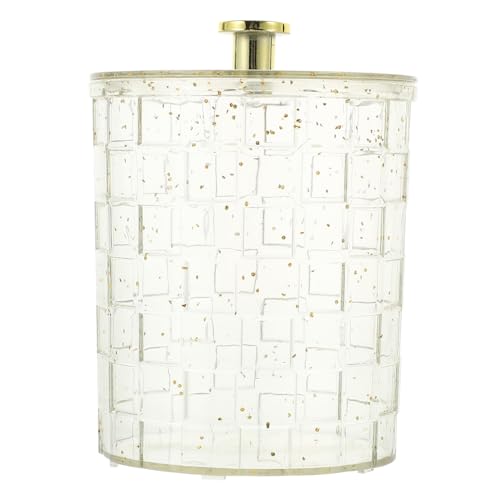 GLEAVI Runder Kosmetik Wattepad Halter Transparente Aufbewahrungsbox für Wattepads Wattestäbchen und Beauty Accessoires für Bad und Schminktisch GLEAVI Runder Kosmetik Wattepad Halter Transparente Aufbewahrungsbox für Wattepads Wattestäbchen und Beauty Accessoires für Bad und Schminktisch von GLEAVI