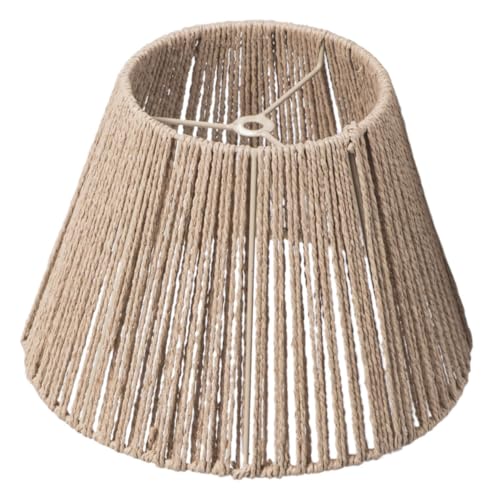 GLEAVI Rustikaler Lampenschirm aus Geflochtenem Material Vintage Hängelampe für Schlafzimmer Restaurant und Dekorative Lichtabdeckung und GLEAVI Rustikaler Lampenschirm aus Geflochtenem Material Vintage Hängelampe für Schlafzimmer Restaurant und Dekorative Lichtabdeckung und von GLEAVI