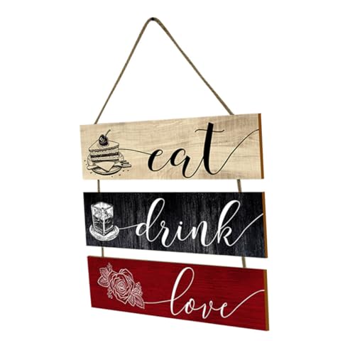 GLEAVI Rustikales Holz Wand schild Vintage Küchen Esszimmer Dekoration Handgefertigtes Hängendes Wandzeichen für Restaurant Bar und Zuhause Langlebiges Rustikales Wanddekor GLEAVI Rustikales Holz Wand schild Vintage Küchen Esszimmer Dekoration Handgefertigtes Hängendes Wandzeichen für Restaurant Bar und Zuhause Langlebiges Rustikales Wanddekor von GLEAVI