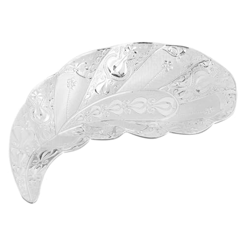 GLEAVI Schmuckablage Blattform Vintage Schmuckteller für Ringe Ohrringe und Kleine Accessoires Tablett für Wohnzimmer Badezimmer und Schreibtisch Silbernes Design GLEAVI Schmuckablage Blattform Vintage Schmuckteller für Ringe Ohrringe und Kleine Accessoires Tablett für Wohnzimmer Badezimmer und Schreibtisch Silbernes Design von GLEAVI