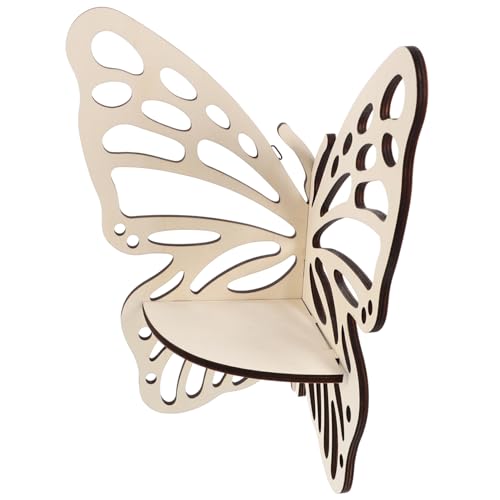GLEAVI Schwebendes Bücherregal aus Holz im Schmetterlingsdesign Eckenregal zur Wandmontage Dekoratives und Funktionales Wandregal für Bücher und Deko Boho Stil für Wohnzimmer Schlafzimmer GLEAVI Schwebendes Bücherregal aus Holz im Schmetterlingsdesign Eckenregal zur Wandmontage Dekoratives und Funktionales Wandregal für Bücher und Deko Boho Stil für Wohnzimmer Schlafzimmer von GLEAVI