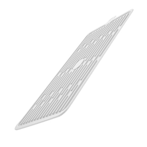 GLEAVI Silikon Abtropfmatte Weiß Rutschfest Saugfähig Geschirr Trockenmatte Küchenunterlage Vielseitig Verwendbar Spülmaschinenfest Pflegeleicht von GLEAVI