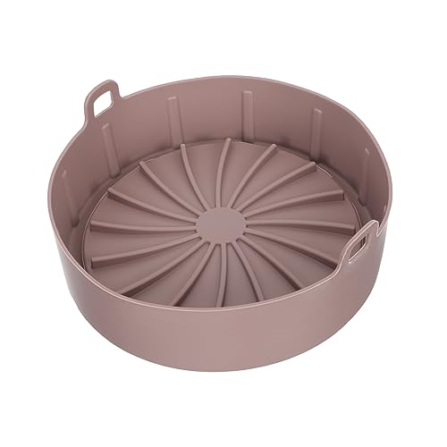 GLEAVI Silikon Backform für Heißluftfritteuse Multifunktionale Wiederverwendbare Backform Bräunlich für Kochen und Backen Hitzebeständig Einfach zu Reinigen für Gleichmäßige von GLEAVI
