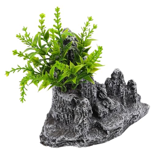 GLEAVI Simulierte Berglandschaft Aquarium Dekoration Leichtes Felsen Ornament für Miniatur Gartenteich Realistische Künstliche Gebirgslandschaft Platzsparend Einfache Installation von GLEAVI