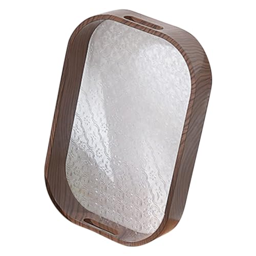 GLEAVI Snackplatte mit Eingraviertem Muster Reusable Obst und Süßigkeitenteller für Stilvolle Präsentation im Zuhause Antik Walnussfarbenes Design GLEAVI Snackplatte mit Eingraviertem Muster Reusable Obst und Süßigkeitenteller für Stilvolle Präsentation im Zuhause Antik Walnussfarbenes Design von GLEAVI