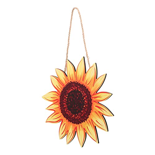 GLEAVI Sonnenblumen Willkommensschild Aus Holz Türschild Mit Sonnenblume Motiv Hängedeko Für Wanddekoration Im Innen Und Außenbereich Kreative Wandbehang von GLEAVI